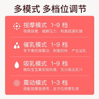 孕贝（yunbaby）电动吸奶器 无痛全自动吸乳单边便携一体式微震通乳大吸力挤奶器 商品图0