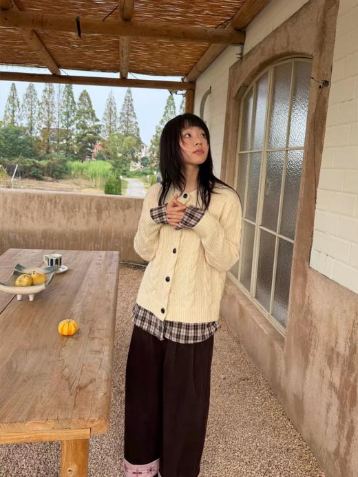 nothe Case布然/NC254205/「暮色柏林」假两件拼接衬衫毛衣 商品图1