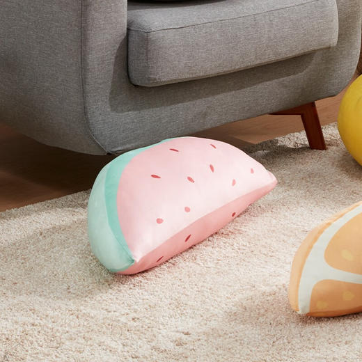 舒柔抱枕靠枕毛绒靠垫沙发抱枕包子香蕉饺子铜锣烧 商品图4