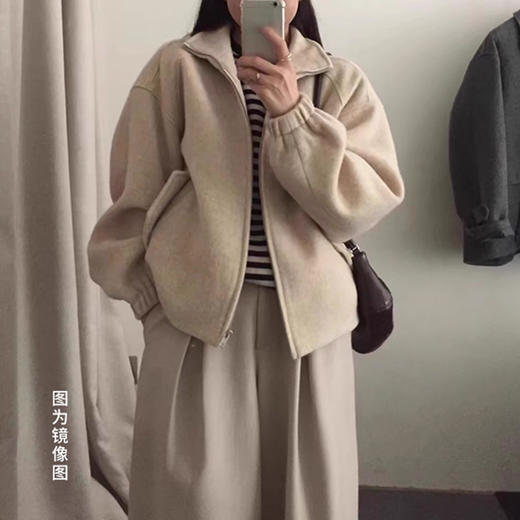 裁缝学苑AS614立领毛呢外套纸样女装短款上衣新款小个子大衣样板图纸 商品图5