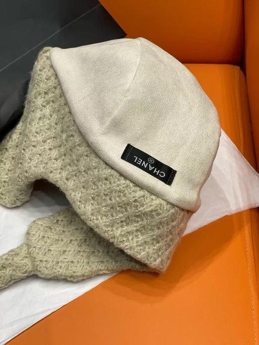 香奈儿 奶杏色针织护耳帽(COCO) 商品图5