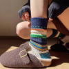 <曾小咸推荐>费尔岛风彩色中筒袜 日常价79/3双！ 活动价39.99/3双！【预售款，预计3-15天发货】 商品缩略图3