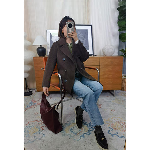 【贝拉推荐】王炸法棍牛仔裤 2026必入款！PIMA棉 法式博主常青款 100匹马棉 牛仔中的“软黄金” 浅蓝色洗水 九分毛须边设计 商品图3