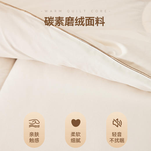 多喜爱 暖阳澳洲纯羊毛冬被【100%澳洲进口羊毛】【磨绒面料】蓄热保暖  精美织带 烫钻工艺 商品图4