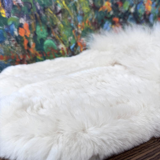 （皮草福利）火桐hooton 白雪精灵獭兔狐狸毛编织围脖 商品图1