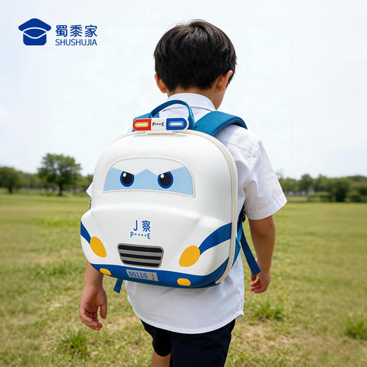 【3D闪灯小J车儿童背包】反光元素儿童书包创意上学双肩包 商品图8