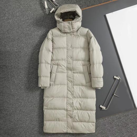 D121815九格长款连帽羽绒服轻盈保暖不厚重外套男女同款 商品图8