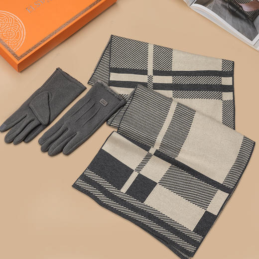 ELSYALN艾丝雅兰 A-ZH2030鸿运围巾手套套装 商品图5