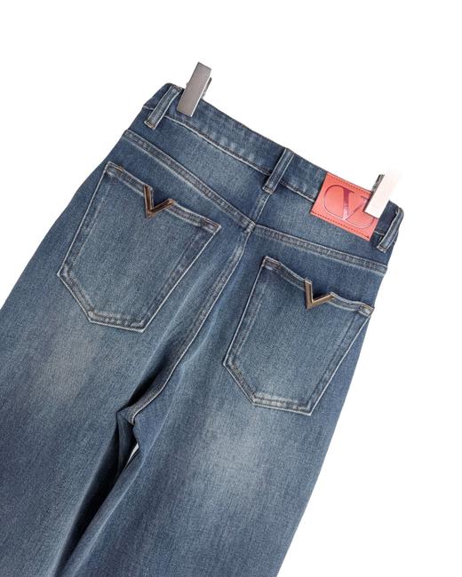 女款金属标口袋牛仔裤长裤la023 商品图2