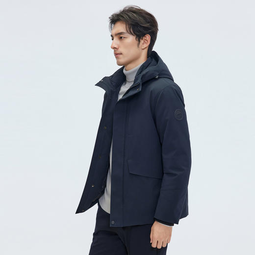 【门店同款&鹅绒】圣得西2025年冬季羽绒服通勤厚款男士连帽外套 商品图11
