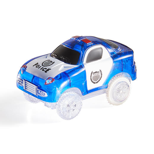 【磁力片拼搭 电动双车 + 警车消防车】ONSHINE童年无限极光炫速小车 一车多用 激发想象力 儿童玩具礼物 商品图5