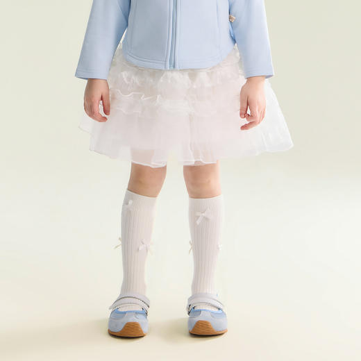 笛莎Deesha 童装女童半身裙2026春新款甜美蕾丝花边半身裙 商品图0