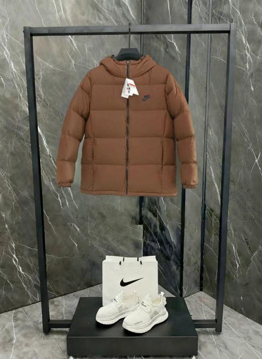 D121804冬季2025简约高蓬松情侣款连帽羽绒服 商品图6