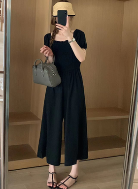 【直播专供款】ENJOY2023年夏季简约方领泡泡袖连体裤 151044545