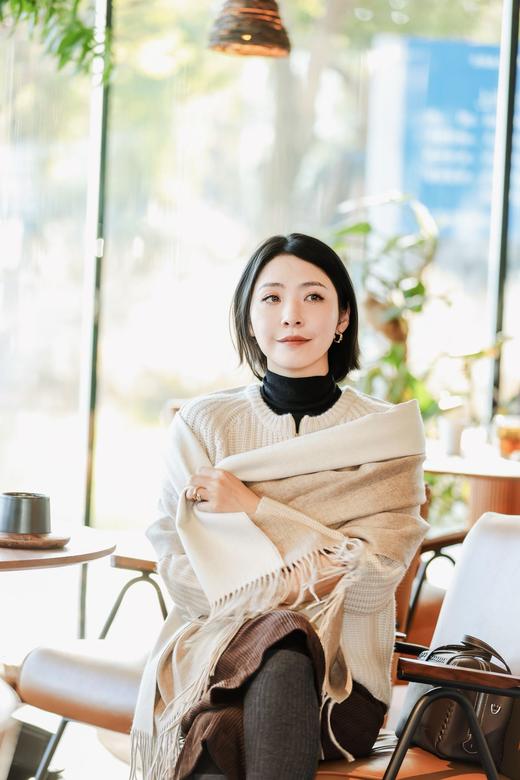 MAISON COVET 纯山羊绒双面披肩 商品图3