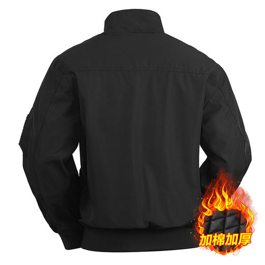 秋冬季户外休闲外套男士多口袋日常休闲加棉加厚飞行员夹克衫 商品图2