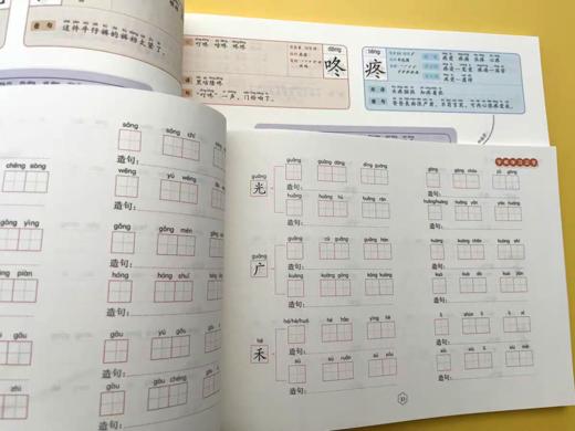 25版 汉字宝典+训练手册（2册）（汉字速记） 6-9岁带拼音注音笔画笔顺组词造句识字认字书籍识字大王汉字通解识字练字教程教学教辅工具书 商品图7