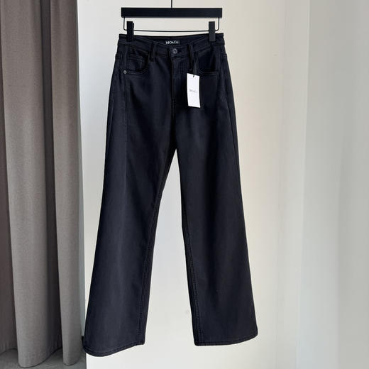 MO&CO复合水貂绒阔腿裤牛仔裤1216 商品图3