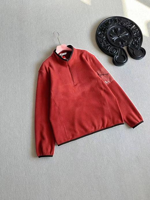 D121820男款POLARTEC抓绒半高拉链长袖宽松套头衫打底 商品图3