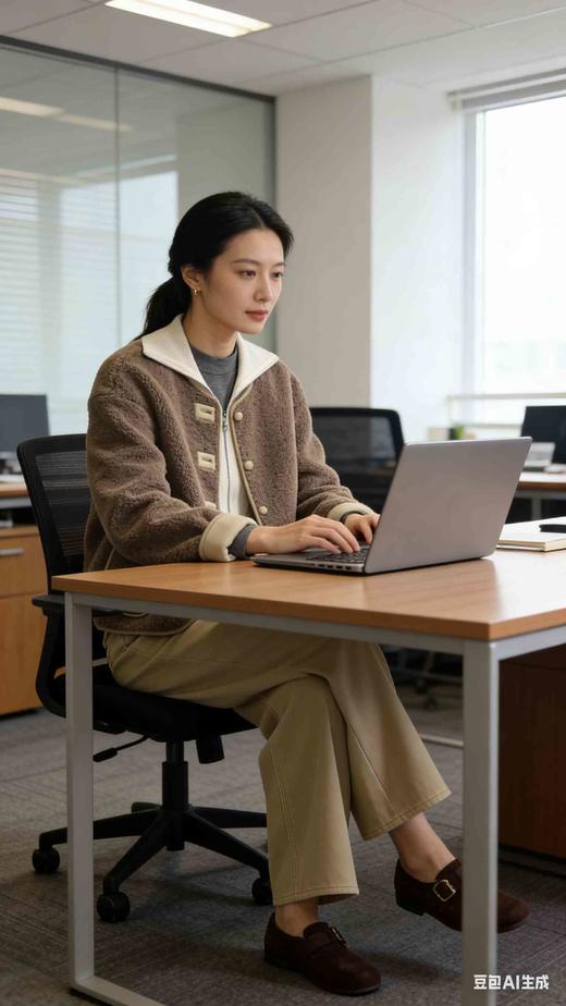 福利款  588199冬圈圈毛PU里，厚棉服，均码一个号，宽松版型，120斤以内均可穿着 商品图5