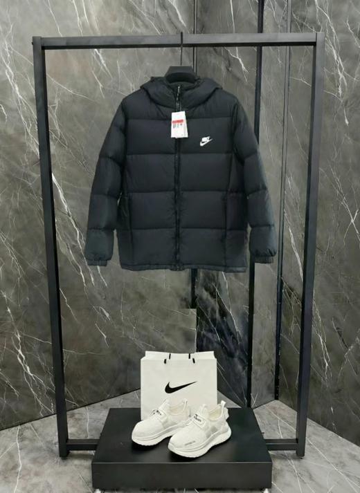 D121804冬季2025简约高蓬松情侣款连帽羽绒服 商品图4