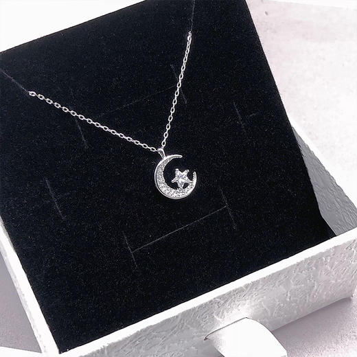 星月设计款925纯银系列项链纪念日百货门店同款160646644 商品图3
