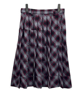 女款格纹百褶半裙ho017