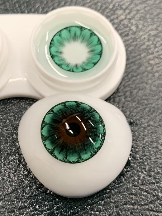【新品半年抛】SUPERBIGCON-显色混血复古大直径美瞳-千禧草绿-14.5mm-着色14.4mm【半年抛0-800度 无525/575】 商品图1