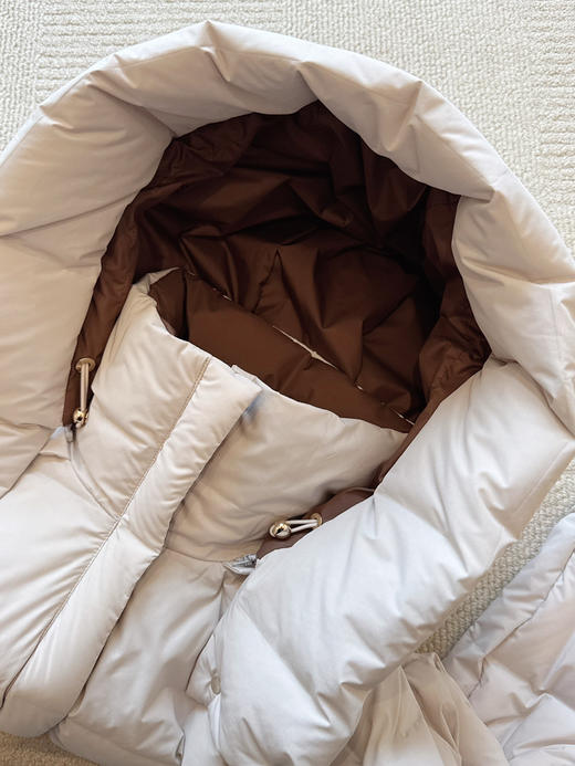 1218-13  纯圆正 GLS 一手长空气胶囊 内外撞色 大连帽 鹅绒 羽绒服 我穿55如图 商品图12