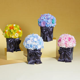 【永生花桶】ROSEONLY诺誓 永生玫瑰-玫瑰系列 爱在满怀 永生玫瑰花桶 永生繁花花桶  纪念日爱