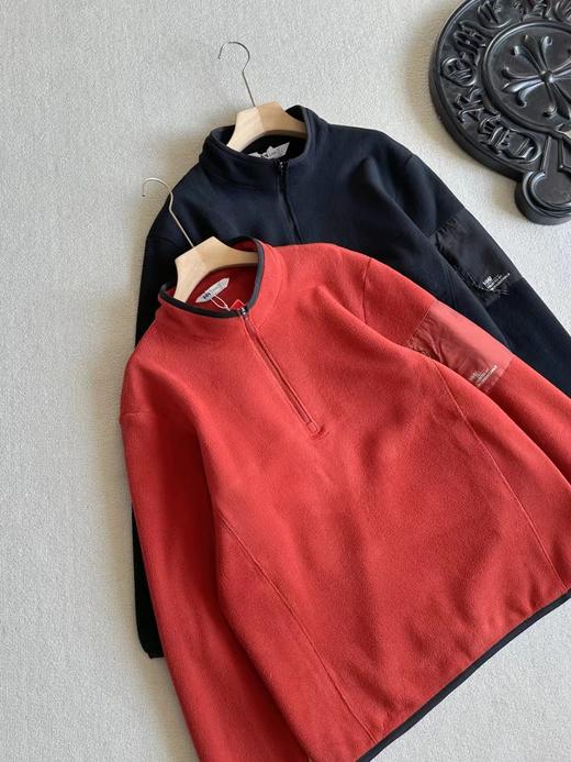 D121820男款POLARTEC抓绒半高拉链长袖宽松套头衫打底 商品图1