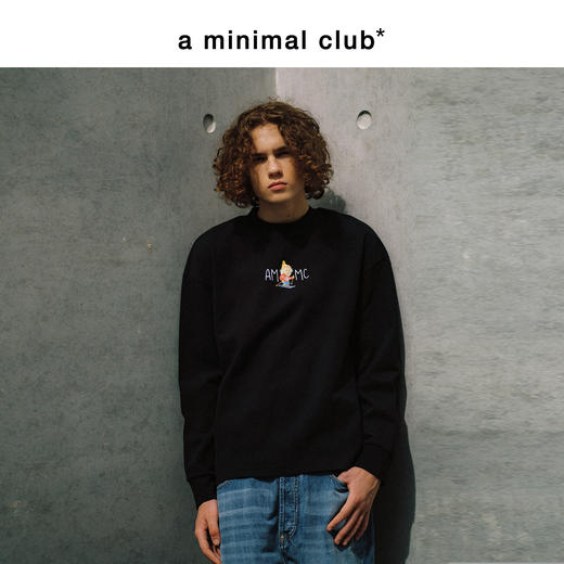a minimal club印花磨毛长袖T恤【远红外发热】抑菌防螨AM5BTL08-10 商品图4