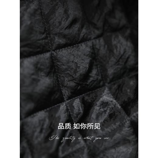 【瑕疵】COCOBELLA100%醋酸短款棉服女绗棉棒球服秋冬夹克外套MF3042 商品图3