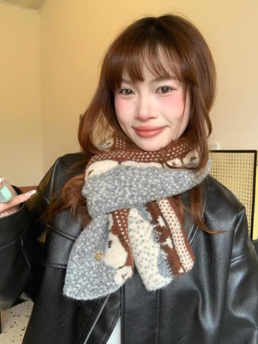 <曾小咸推荐> 韩版ins绵羊提花围巾 日常价89/件  商品图3