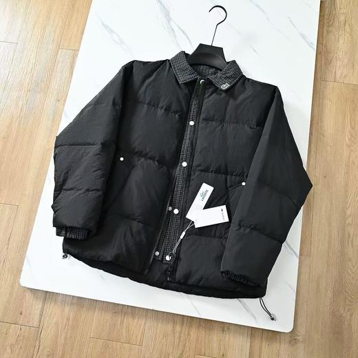 法国e鱼25ss冬季新款男士翻领假两件休闲羽绒服！ 商品图1