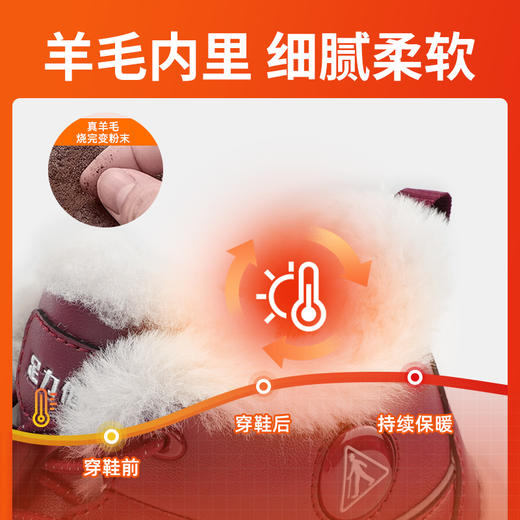 12月上新轻便羊毛鞋一脚蹬抗寒不冻脚25963003A东三省、脚凉、极寒场景必备 商品图2