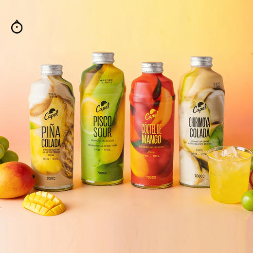 企鹅市集|Capel 开佩尔 水果利口酒 芒果/柠檬/菠萝椰奶/释迦椰奶 纯饮调酒聚会必备 商品图1
