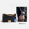 【95新】CHANEL香奈儿LeboyA67086 Y09939 94305中号黑金牛皮Leboy链条包单肩斜挎包女士 121225AK07 商品缩略图10