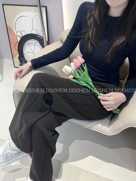山羊绒蚕丝阔腿裤，上身即享舒适慵懒感，秋冬穿搭高级又自在 商品图3