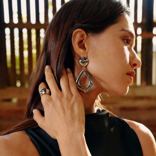 【新品上新】Mordern Art 现代艺术时期 | 菱镜金/银色戒指 商品图2