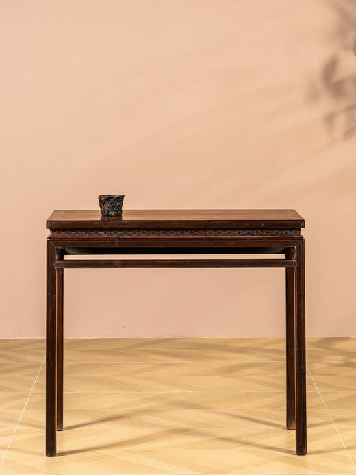 清中期	紫檀束腰直枨芝麻梗条桌 商品图4