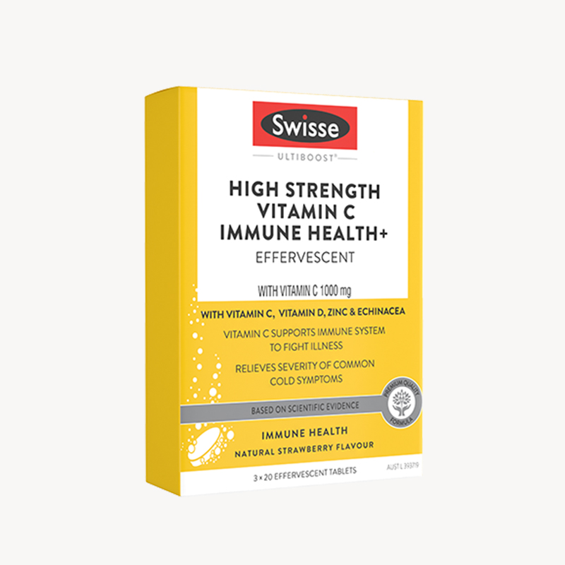 Swisse高浓度免疫健康维生素C泡腾片60片