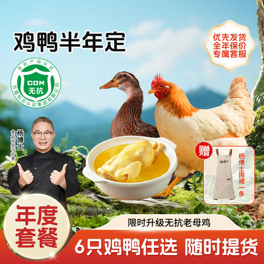【半年卡】鸡鸭6只 赠定制围裙 商品图0