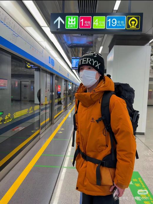 D121802加厚户外工装派克羽绒服中长款情侣款大毛领羽绒服 商品图5