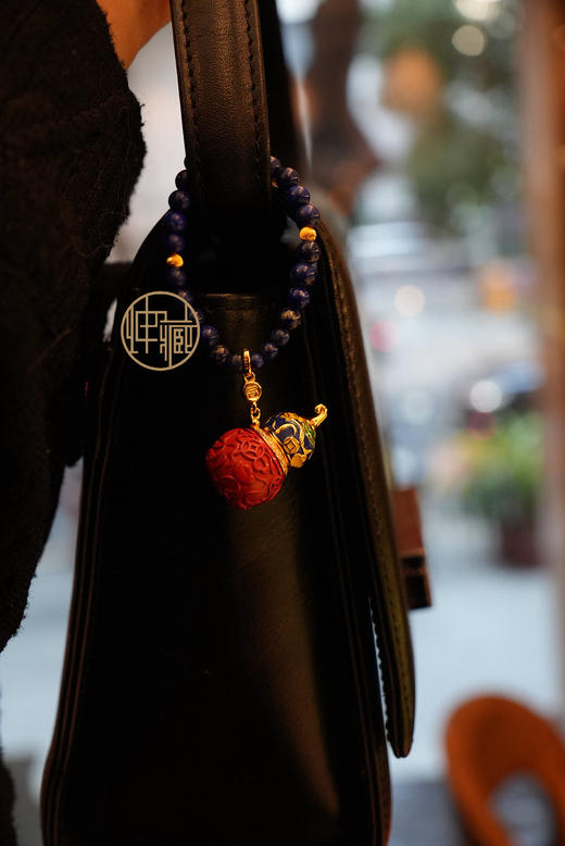 朱砂青金石挂件 商品图1