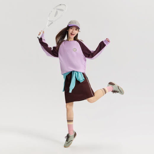 笛莎Deesha青少年女童卫衣2026春季女童春季圆领刺绣圆标卫衣 商品图3