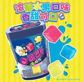 比巴卜魔粒方泡泡糖混合水果口味60g