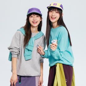 笛莎Deesha青少年女童卫衣2026春季女童圆领魔术贴章仔卫衣