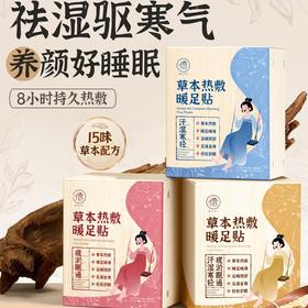 【一贴就暖】儒意草本热敷暖足贴 8小时恒温热敷 15味草本温灸 透气免贴设计 一贴驱寒湿 双脚暖全身 20贴/盒