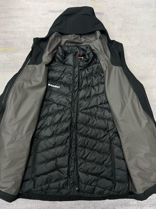 原单正品 MAMMUT猛犸象 三合一羽绒冲锋衣，正品越南原产

黑色S M L XL XXL（偏大） 商品图1